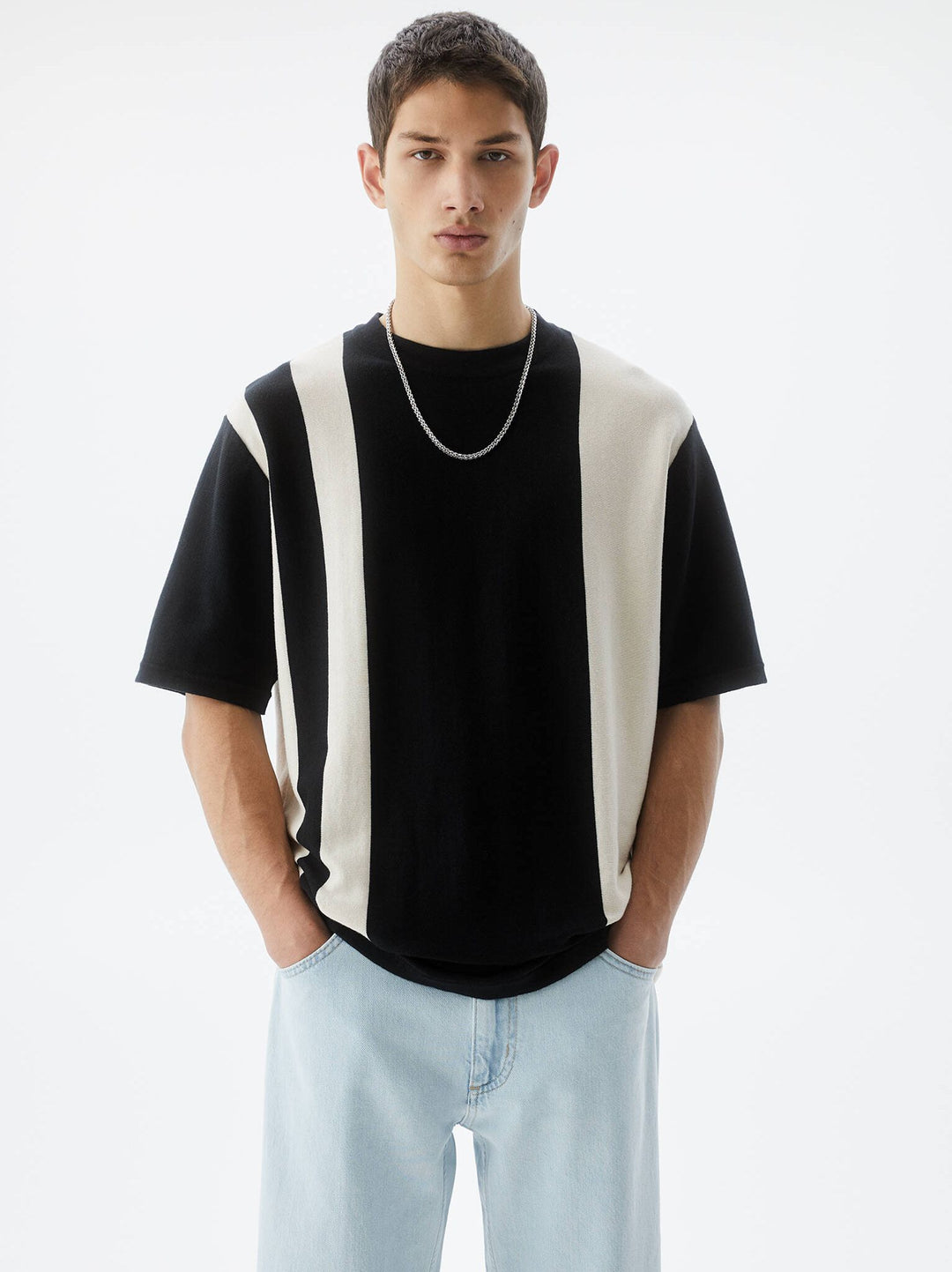 Moudda PULL & BEAR - Pull Demi-Manches Panneaux Spécial Calidos - Tunisie 5