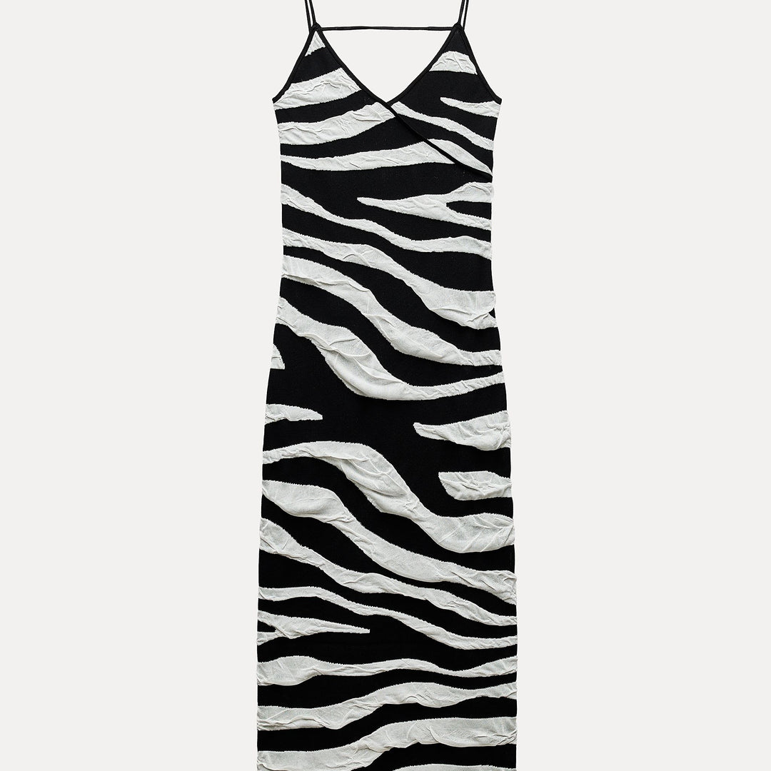 Moudda ZARA - Robe effet mouillé imprimé zèbre - Tunisie 2