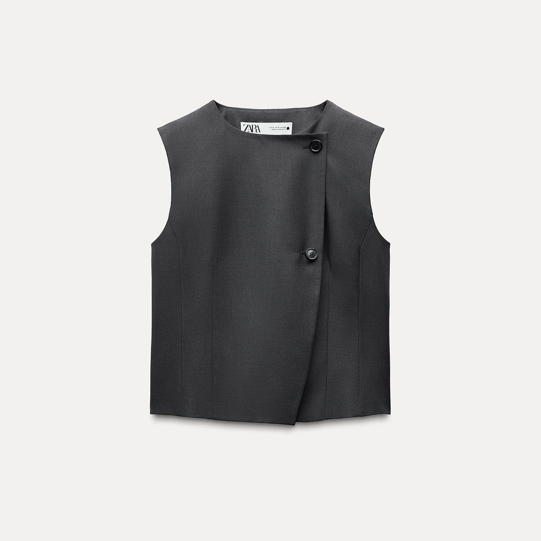 Moudda ZARA - Set gilet-top croisé boutons - Tunisie 2