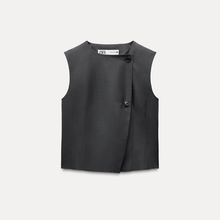 Moudda ZARA - Set gilet-top croisé boutons - Tunisie 2