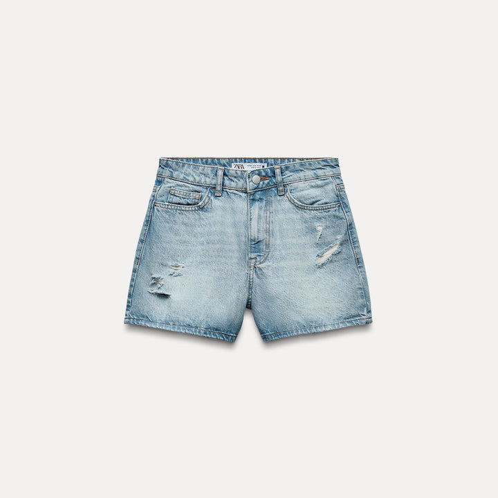 Moudda ZARA - Short Coupe Mom Délavé - Tunisie 2