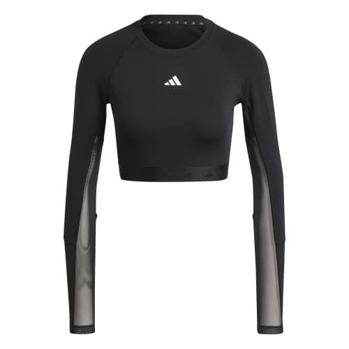 Moudda Adidas - T-shirt d’entraînement Hyperglam avec coupe cropped et manches longues - Tunisie 2