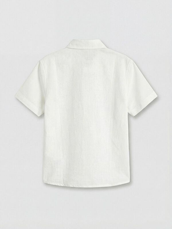 Moudda LC Waikiki - Chemise manches courtes en tissu pour Garçon couleur Blanc - Tunisie 2