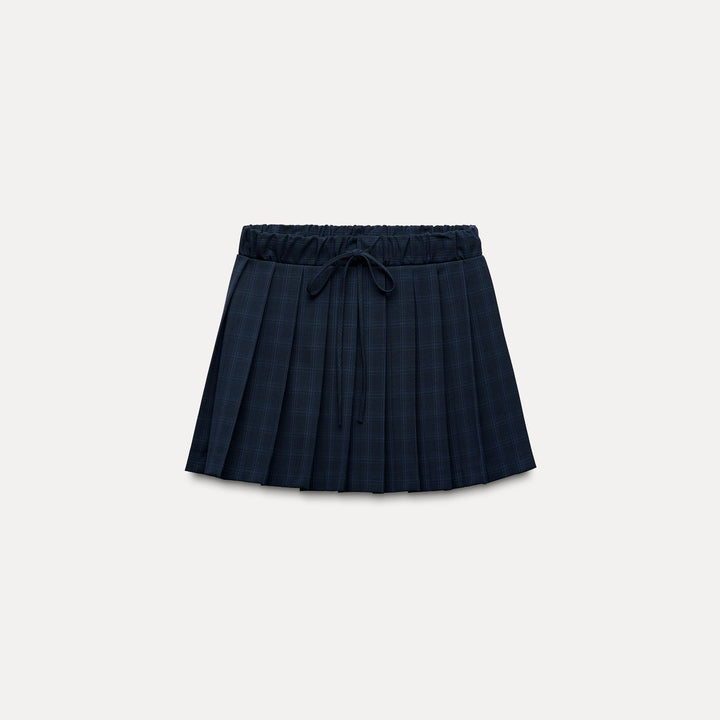 Moudda ZARA - Jupe mini plissée carreaux taille élastique - Tunisie 1