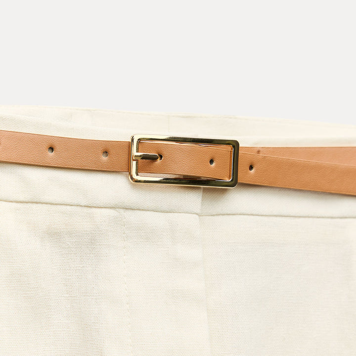 Moudda ZARA - Short à ceinture en cuir synthétique boucle rectangulaire - Tunisie 3