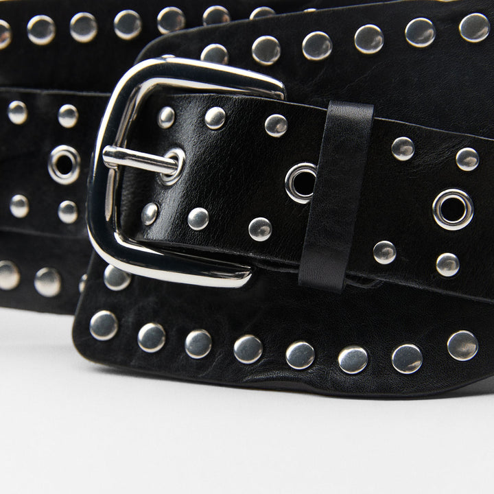 Moudda ZARA - Ceinture large ceinturon avec rivets 11 cm - Tunisie 3