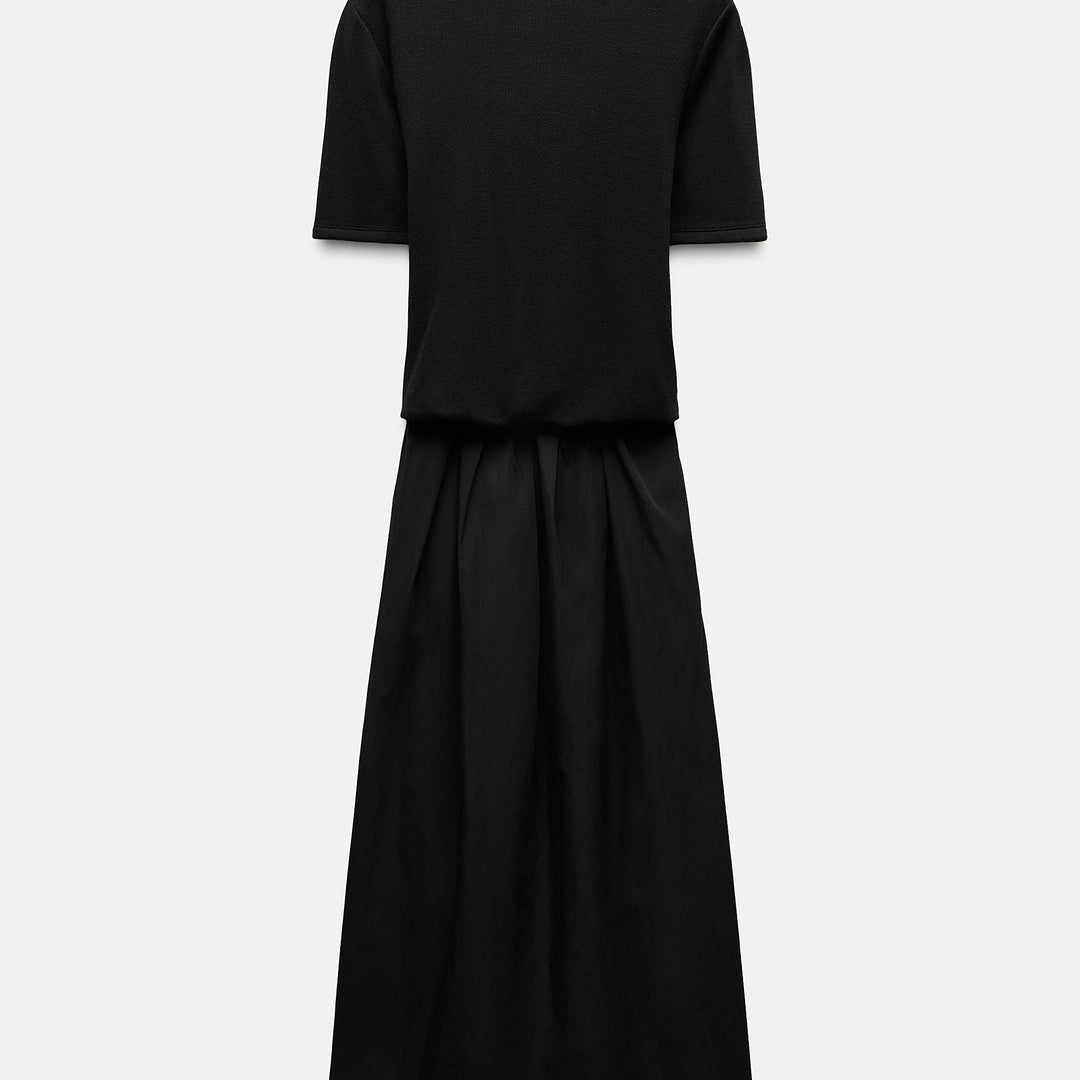 Moudda ZARA - Robe douce combinée en popeline - Tunisie 1