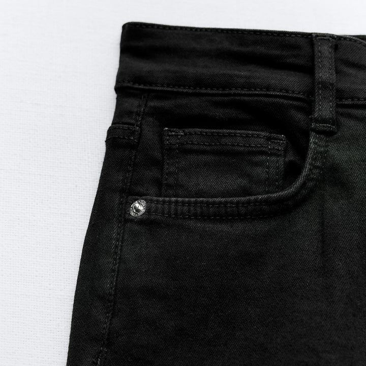 Moudda ZARA - Noir – pantalon sculptant taille haute longueur cheville - Tunisie 4