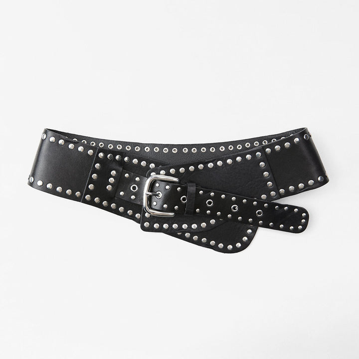 Moudda ZARA - Ceinture large ceinturon avec rivets 11 cm - Tunisie 2