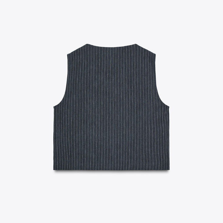 Moudda ZARA - Gilet Lin/Coton - Rayures & Alamars - Tunisie 2