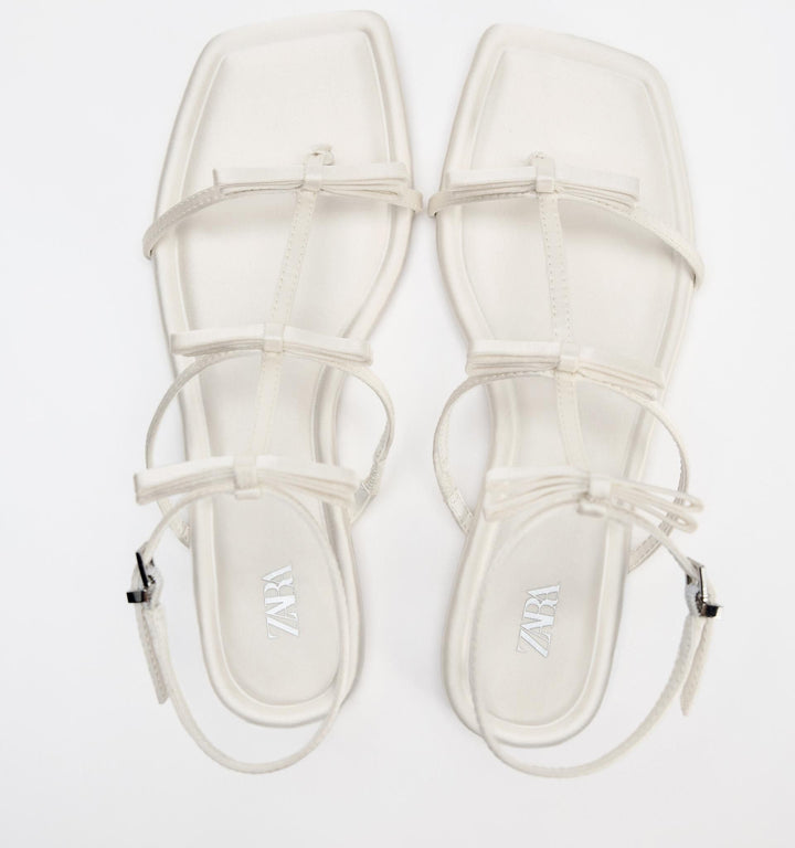 Moudda ZARA - Sandales plates nœuds satin - Tunisie 5