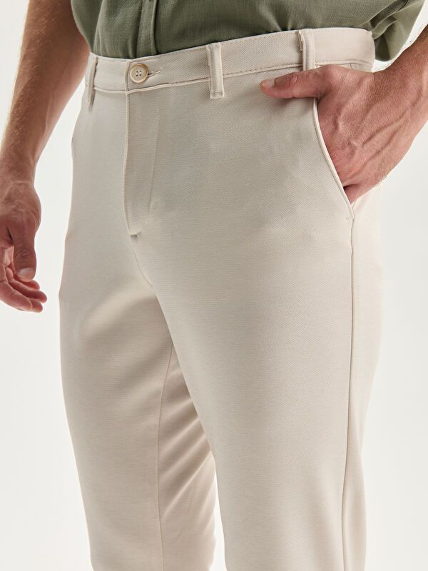 Moudda LC Waikiki - Pantalon chino tissé moyen Homme Mélange beige - Tunisie 3