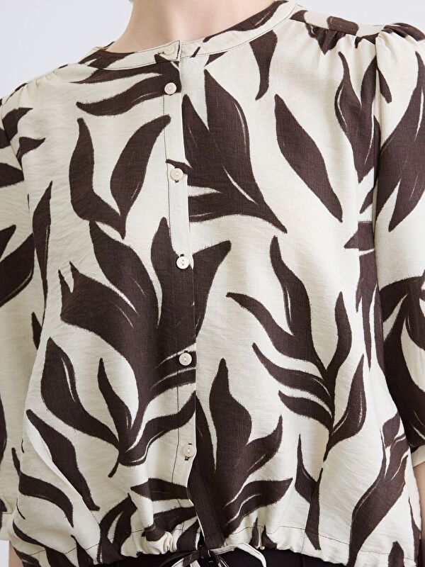 Moudda LC Waikiki - Chemisier (blouse) imprimé manches longues en tissu - Tunisie 3