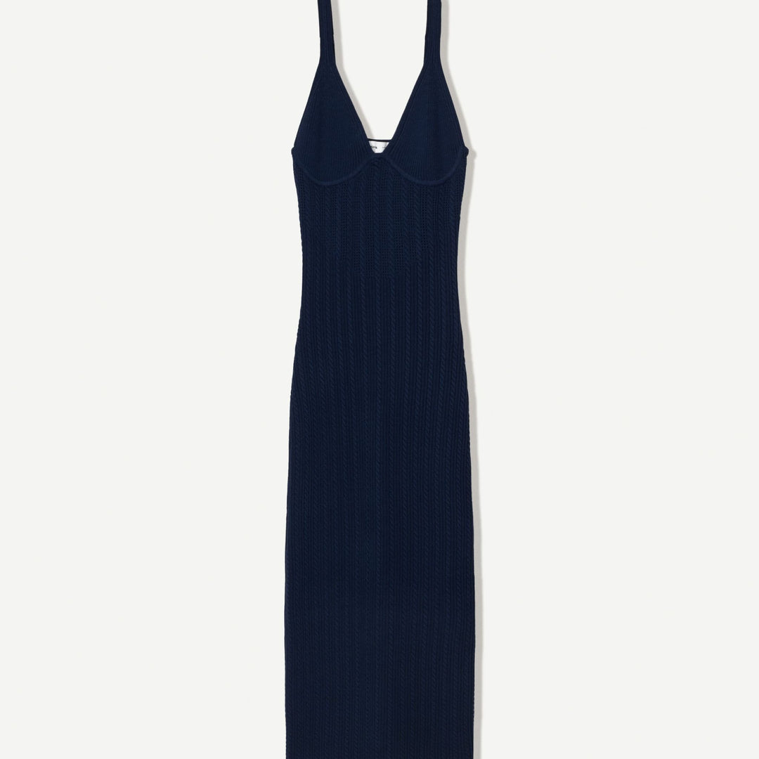 Moudda BERSHKA - Robe Midi - Col Piqué & Bretelles Dentelle - Tunisie 1