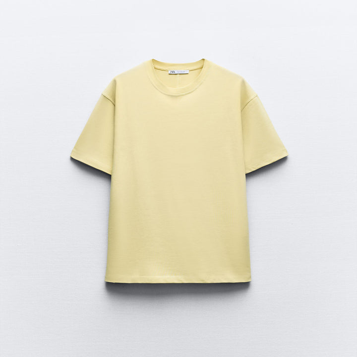 Moudda ZARA - T-shirt Coton Épais Col Rond - Tunisie 1