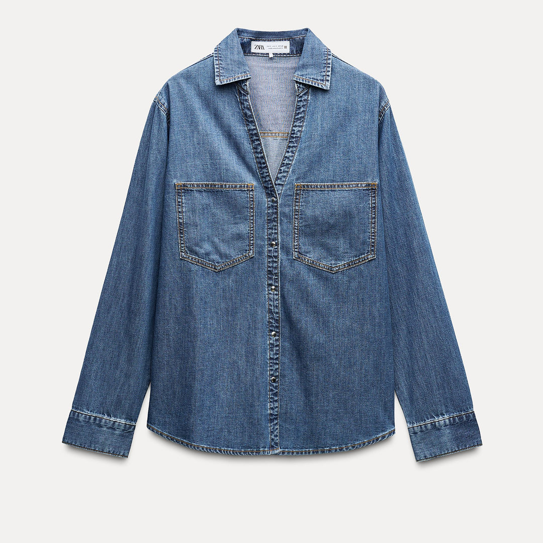 Moudda ZARA - Chemise en Jean à Poches Plaquées - Tunisie 1