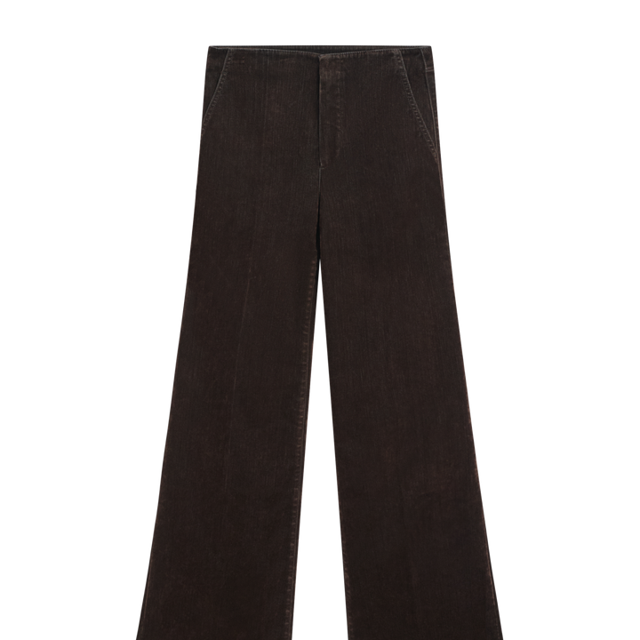 Moudda Massimo Dutti - Jean marron flocké évasé - Tunisie 1