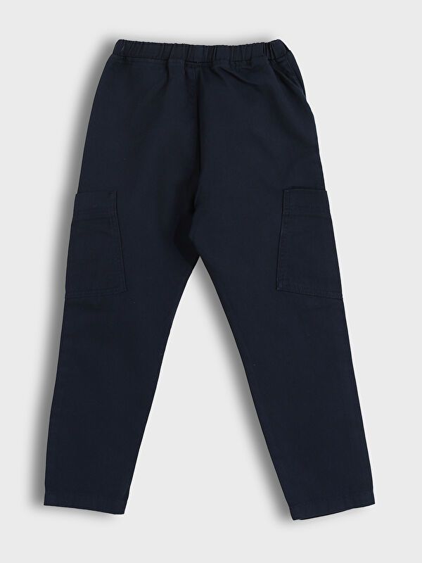 Moudda LC Waikiki - Pantalon tissé épais basique Garçon Bleu marine foncé - Tunisie 2