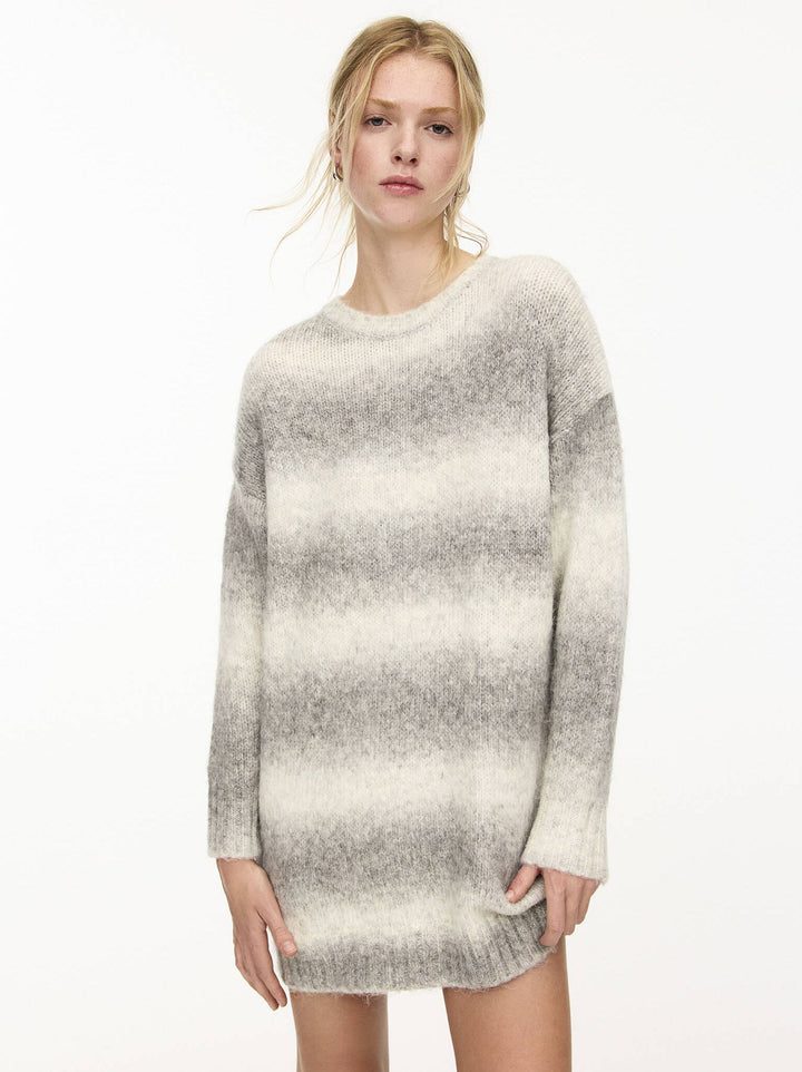 Moudda PULL & BEAR - Robe Oversize Mini - Space Dye Yarn - Tunisie 2