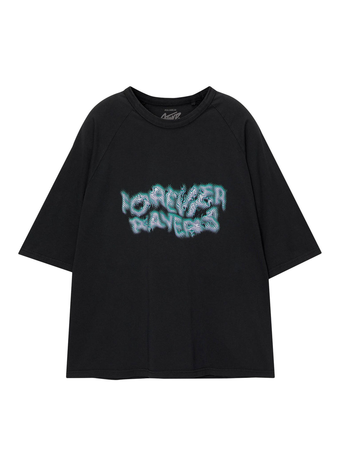 Moudda PULL & BEAR - T-Shirt Demi-Manches Purple 02 Noir - Tunisie 5