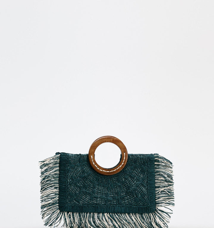Moudda ZARA - Sac shopper horizontal raphia anse bois - Tunisie 7