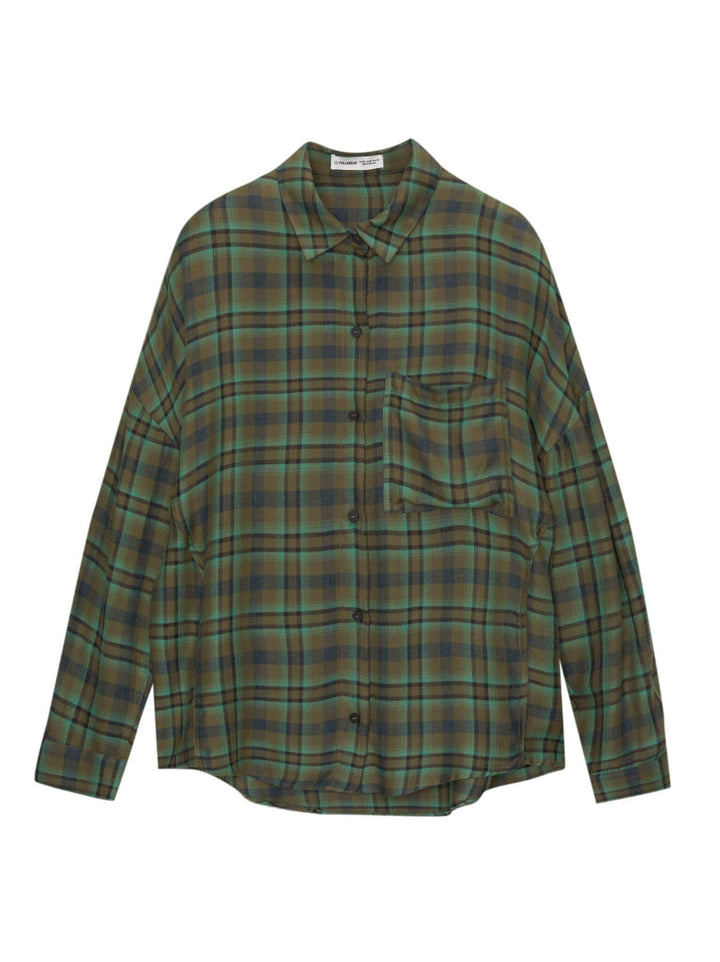 Moudda PULL & BEAR - Chemise Fluide Oversize - Carreaux - Tunisie 1