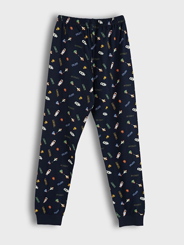 Moudda LC Waikiki - Pyjama en jersey manches longues Garçon Marine - Tunisie 5