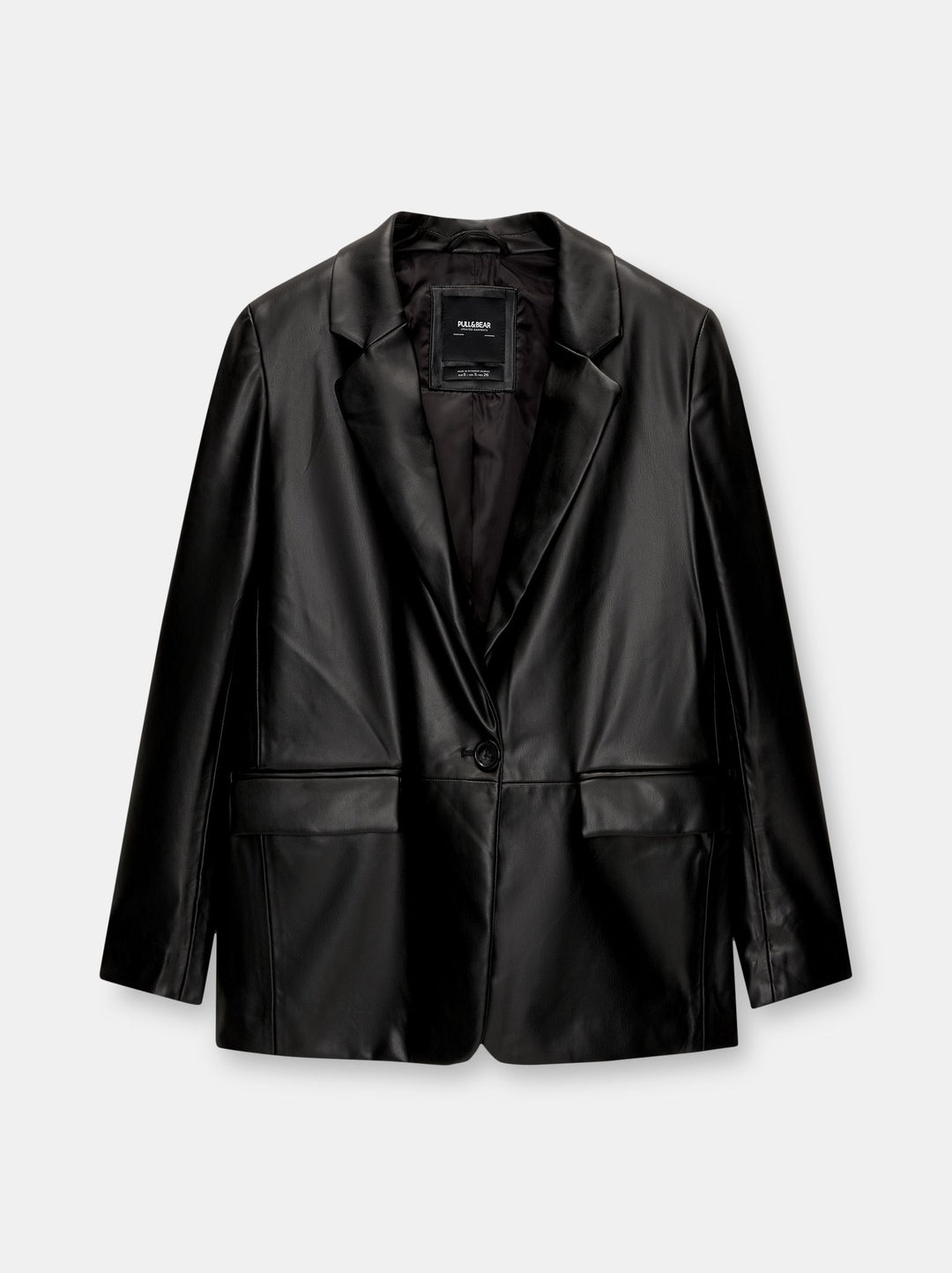 Moudda PULL & BEAR - Blazer Simili Cuir Basique - Tunisie 2
