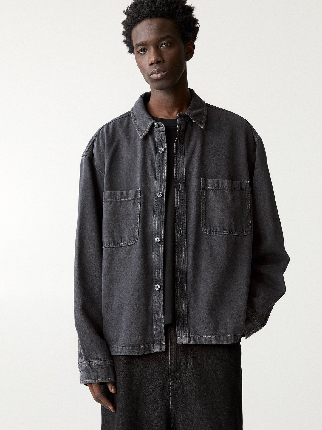 Moudda PULL & BEAR - Veste Twill - Surpiqûre Contrastée - Tunisie 2