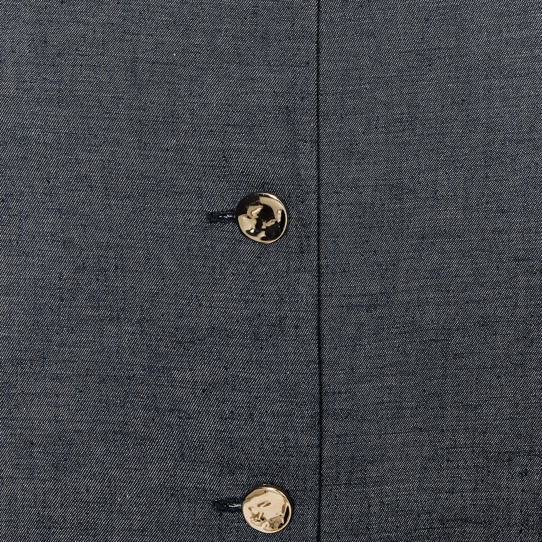 Moudda ZARA - Gilet - Boutons & Lin Indigo - Tunisie 3