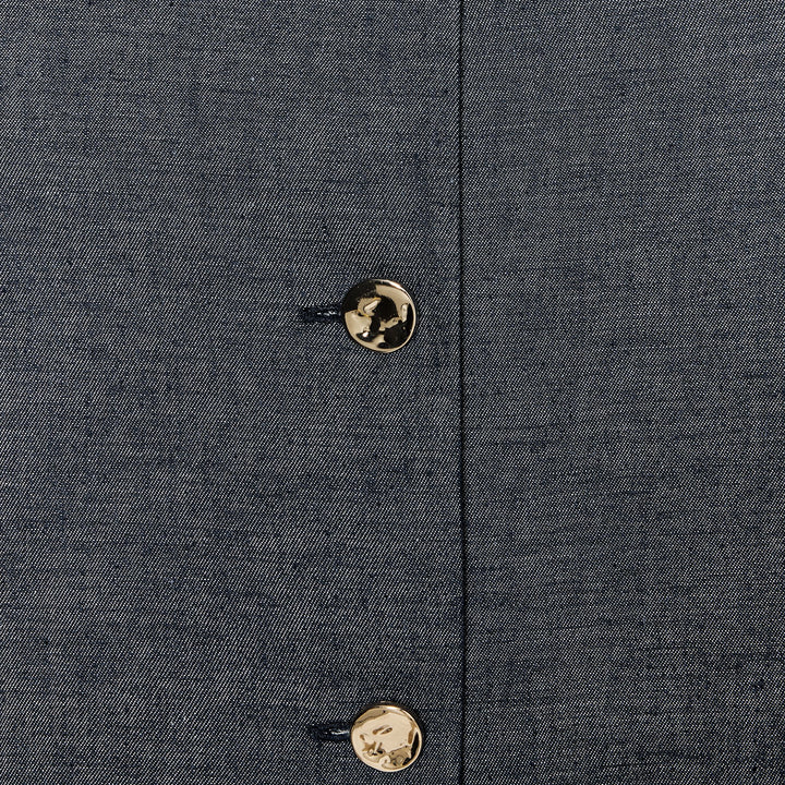 Moudda ZARA - Gilet - Boutons & Lin Indigo - Tunisie 3