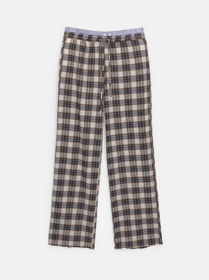 Moudda PULL & BEAR - Pantalon Pyjamero Double Ceinture à Carreaux - Tunisie 1