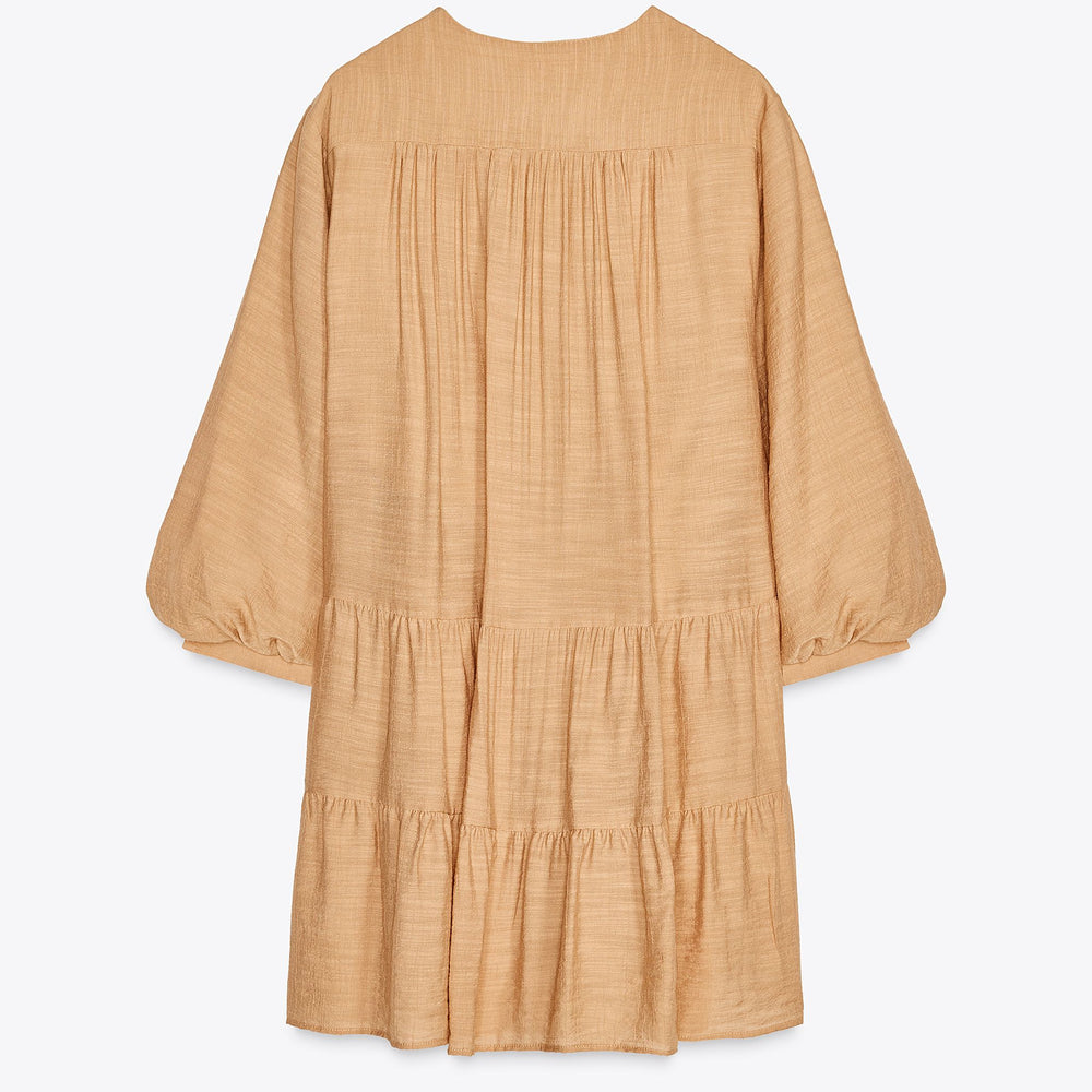 Moudda ZARA - Robe Mini Viscose - Empiècement Brodé - Tunisie 2