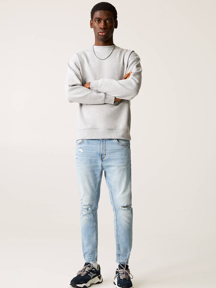 Moudda PULL & BEAR - Pantalon Denim Carrot - Effet Déchiré - Tunisie 2