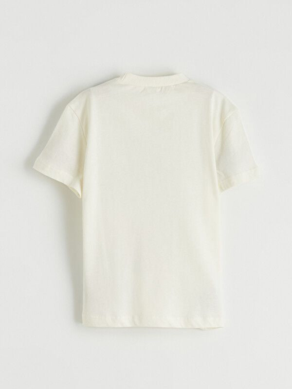 Moudda LC Waikiki - T-shirt manches courtes en jersey pour Garçon couleur Beige clair - Tunisie 3