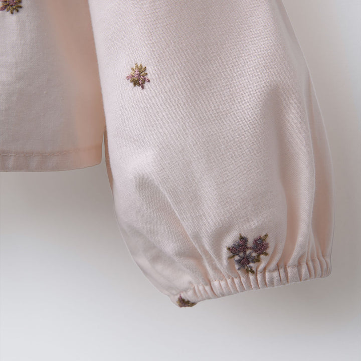 Moudda ZARA - Gilet Maille Enfant - Manches Fleurs Roses (6T) - Tunisie 3