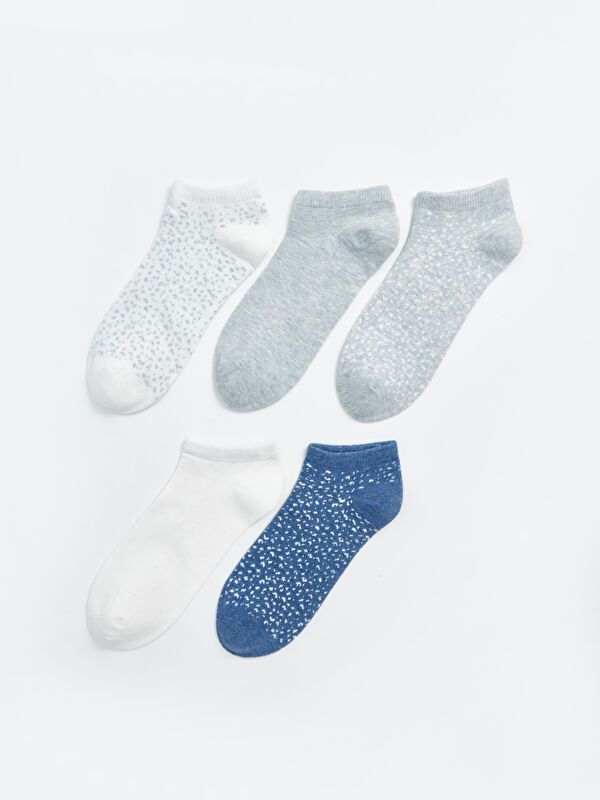 Moudda LC Waikiki - Chaussettes pour sneakers Femme Ecru - Tunisie 1