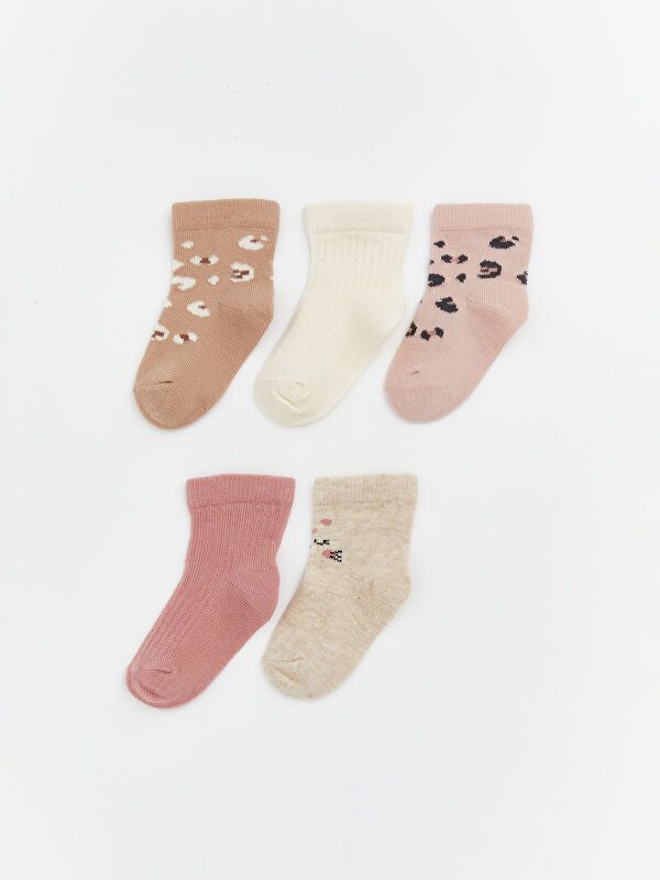 Moudda LC Waikiki - Chaussettes courtes Fille Beige clair - Tunisie 1