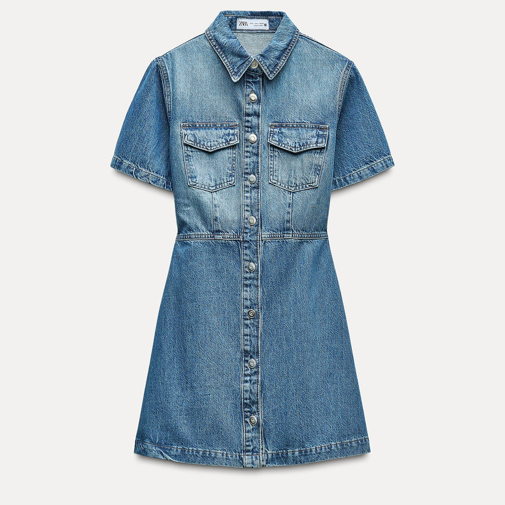 Moudda ZARA - Robe courte en jean ligne A - Tunisie 2