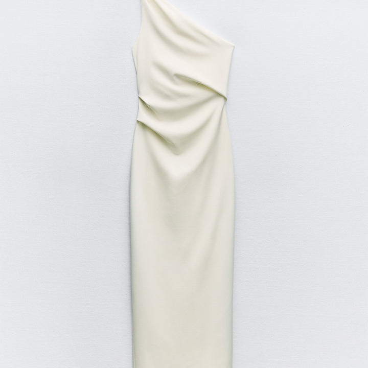Moudda ZARA - Robe mi-longue élastique, bretelle asymétrique - Tunisie 1