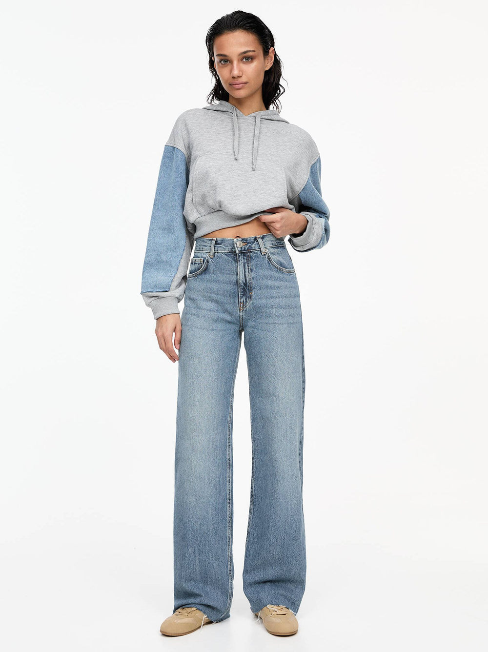Moudda PULL & BEAR - Pantalon Denim Droit - Taille Haute - Tunisie 2