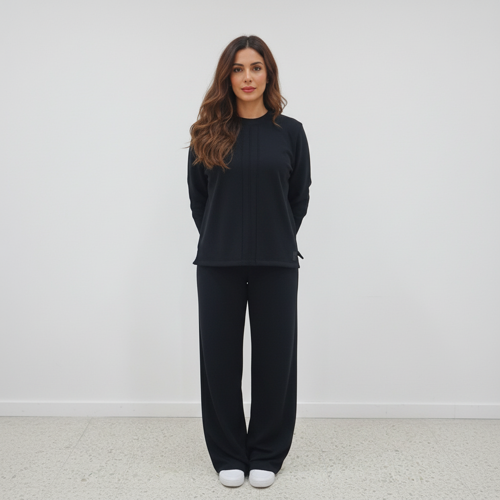 Moudda Lyouna - Ensemble molletonné noir - Tunisie 2