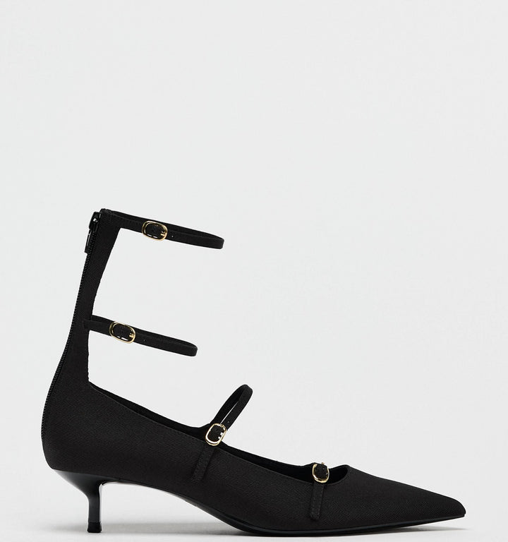 Moudda ZARA - Chaussures talon tissu boucles - Tunisie 2