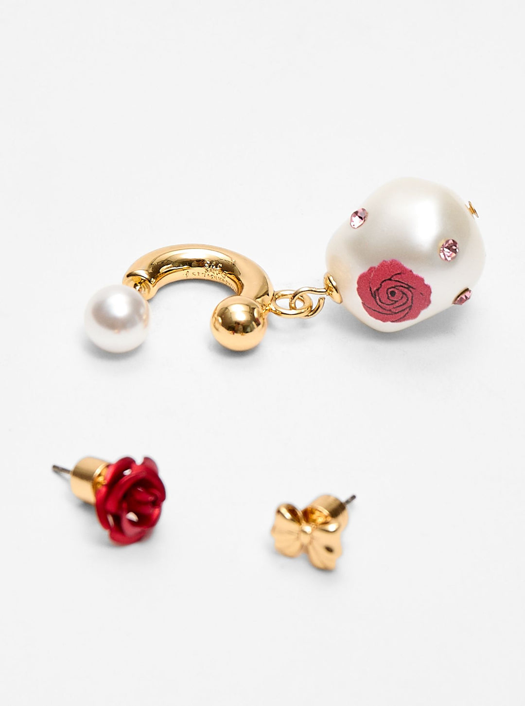 Moudda STRADIVARIUS - Lot de 3 Boucles d'Oreilles Rider Rose - Tunisie 2