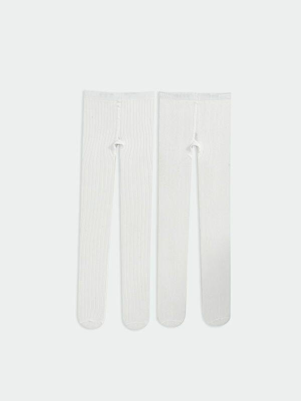 Moudda LC Waikiki - Collants moyens Fille Ecru - Tunisie 1