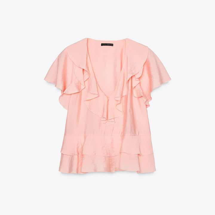 Moudda ZARA - Blouse Volants - Manches Courtes - Tunisie 1