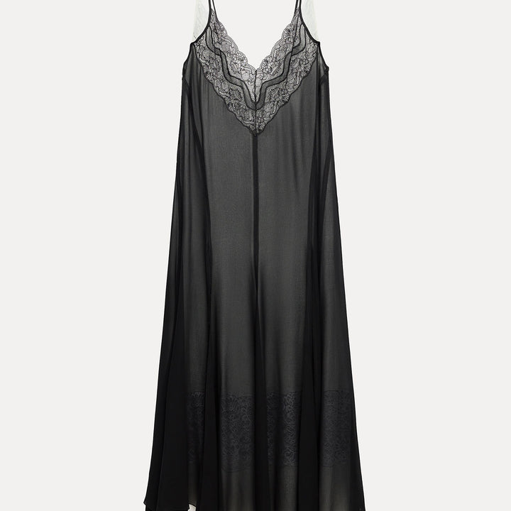Moudda ZARA - Robe de soie combinée dentelles - Tunisie 1