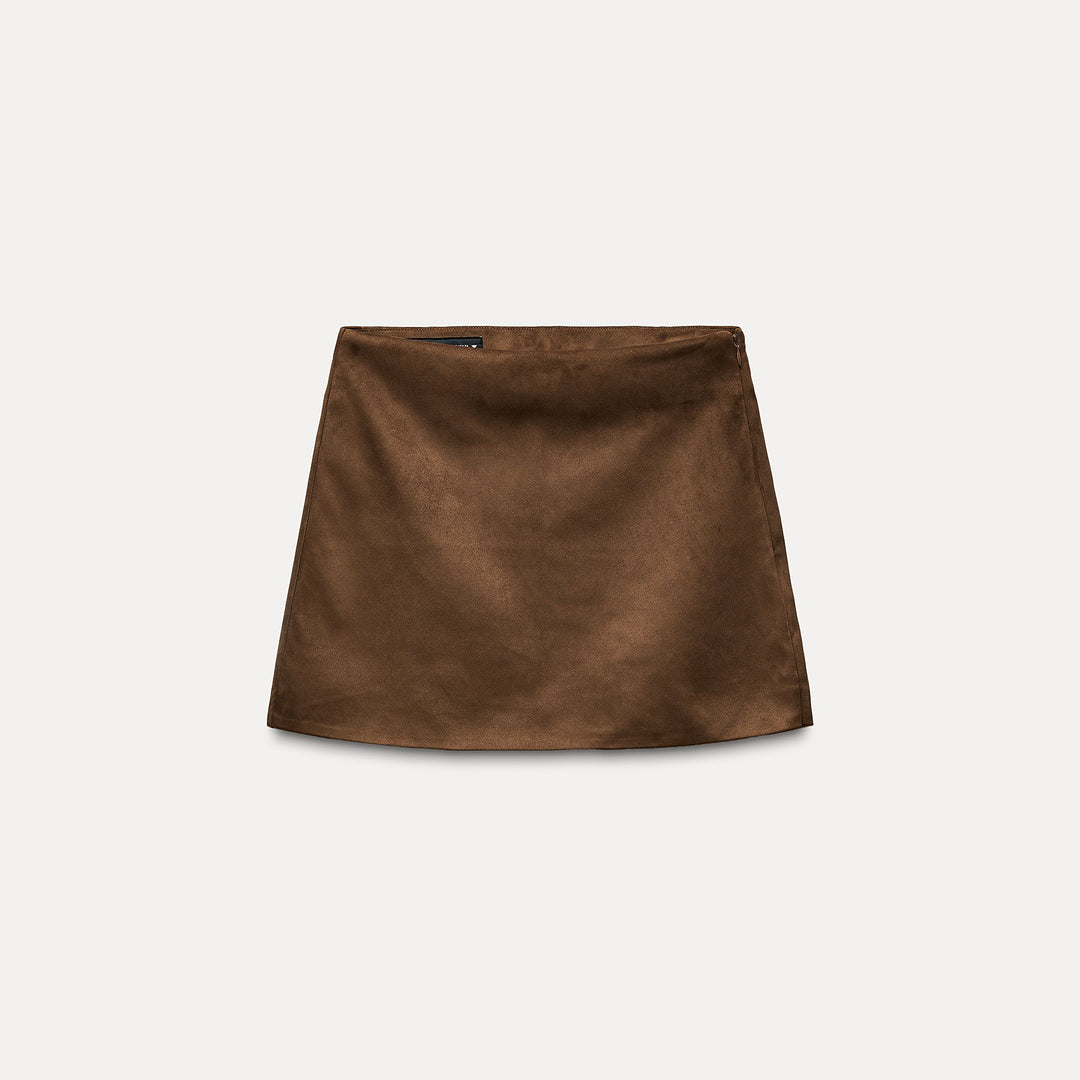 Moudda ZARA - Shorts-jupe en suédine, poches arrière - Tunisie 1