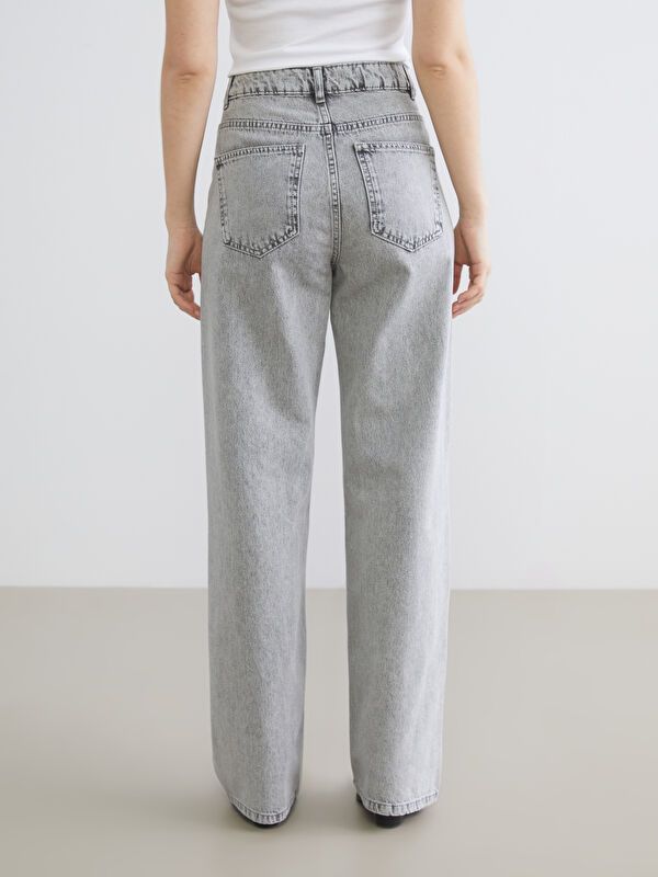 Moudda LC Waikiki - Pantalon en jean couleur Gris pour femmes - Tunisie 4