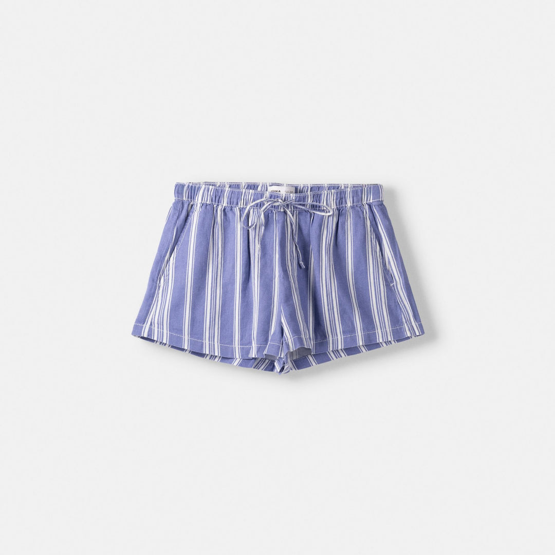 Moudda BERSHKA - Short en lin avec élastique à la taille - Tunisie 1